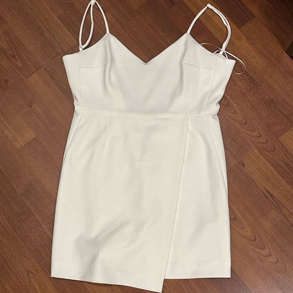 French Connection White Sleeveless Dress